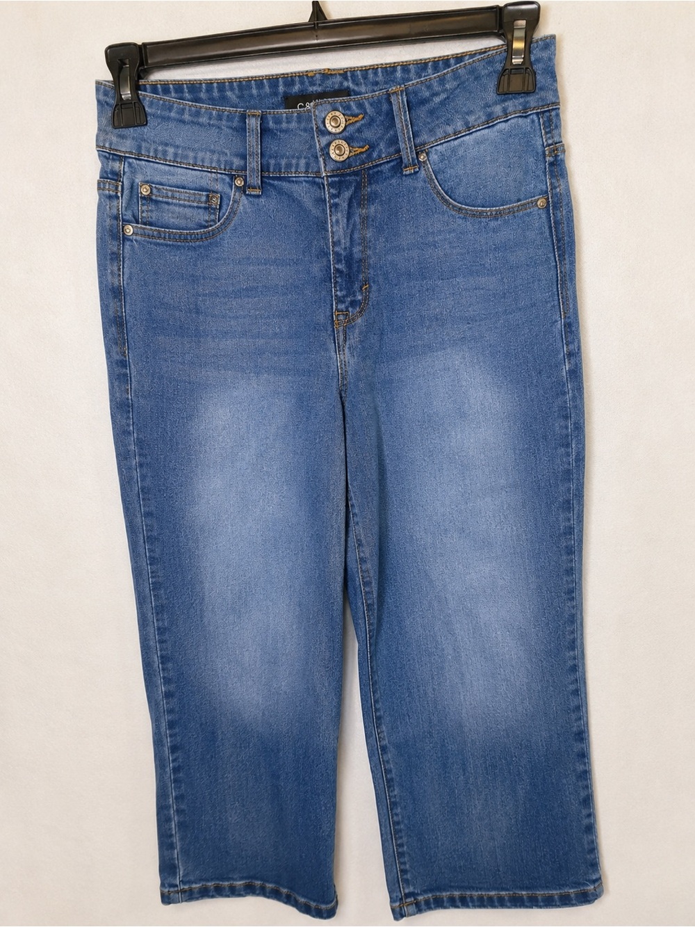 Curve Appeal High-Rise Wide-Leg Denim Capri Jeans 6